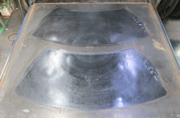 Fan-shaped packing after vulcanization