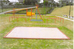 Example of construction: Used for the edge of a sandbox in a park