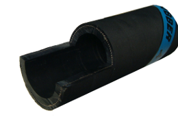 Cross-sectional photograph of wet hose