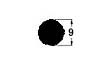 断面図 丸形M005 φ9