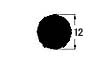 断面図 丸形M008 φ12