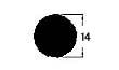 断面図 丸形M021 φ14