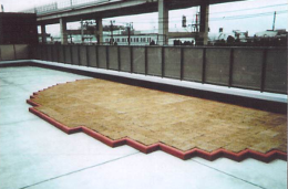 施工例 花壇のブロックに使用